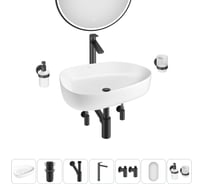 Набор Wellsee 7 в 1 Belle Spa 3.0 накладная раковина 55x40 см 20218522R