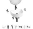 Набор Wellsee 7 в 1 Festive Fox накладная/подвесная раковина 40x35 см 20217960R 1