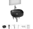 Набор Wellsee 6 в 1 Belle Spa 3.0 накладная раковина 45x45 см 20218511R 1