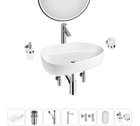 Набор Wellsee 7 в 1 Belle Spa 3.0 накладная раковина 55x40 см 20218521R