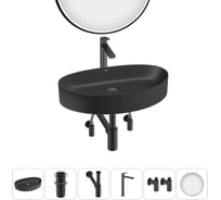 Набор Wellsee 6 в 1 Belle Spa 2.0 накладная раковина 65x40 см 20218470R