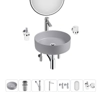 Набор Wellsee 7 в 1 Coax накладная раковина 36x36 см 20218238R