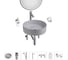 Набор Wellsee 7 в 1 Coax накладная раковина 36x36 см 20218238R 1