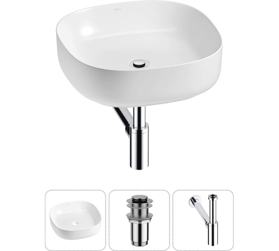 Набор Wellsee 3 в 1 Belle Spa 3.0 накладная раковина 45x45 см 20212693R 1