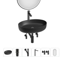 Набор Wellsee 6 в 1 Belle Spa 3.0 накладная раковина 55x41 см 20218498R