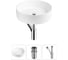 Набор Wellsee 3 в 1 Coax накладная раковина 36x36 см 20213931R 1