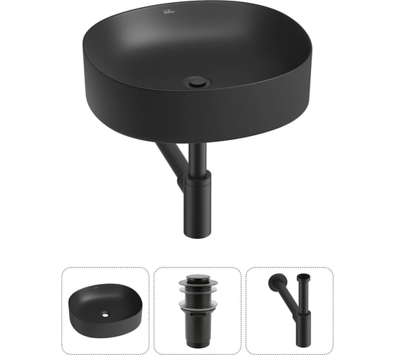 Набор Wellsee 3 в 1 Belle Spa 2.0 накладная раковина 45x42 см 20212541R 1