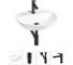 Набор Wellsee 4 в 1 Cute Twin R накладная раковина 50x42 см 20213347R 1