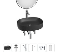 Набор Wellsee 6 в 1 Belle Spa 2.0 накладная раковина 55x45 см 20218441R