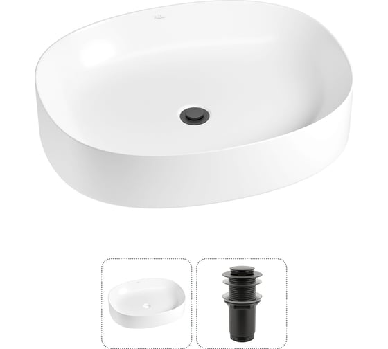Набор Wellsee 2 в 1 Belle Spa 2.0 накладная раковина 55x45 см 20212550R 1
