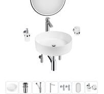 Набор Wellsee 7 в 1 Coax накладная раковина 40x40 см 20218243R