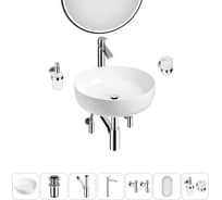 Набор Wellsee 7 в 1 Belle Spa 3.0 накладная раковина 45x45 см 20218479R