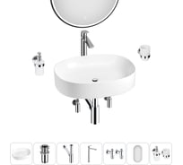 Набор Wellsee 7 в 1 Belle Spa 2.0 накладная раковина 55x45 см 20218437R