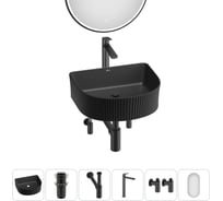 Набор Wellsee 6 в 1 Festive Fox накладная/подвесная раковина 45x40 см 20217978R