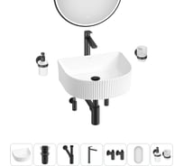 Набор Wellsee 7 в 1 Festive Fox накладная/подвесная раковина 45x40 см 20217974R