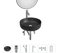 Набор Wellsee 6 в 1 Belle Spa 3.0 накладная раковина 45x45 см 20218483R