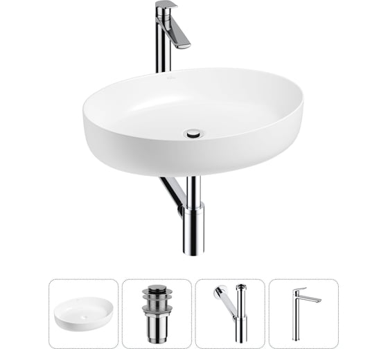 Набор Wellsee 4 в 1 Belle Spa 3.0 накладная раковина 55x41 см 20212669R 1
