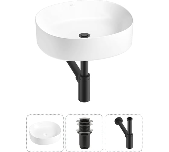 Набор Wellsee 3 в 1 Belle Spa 2.0 накладная раковина 45x42 см 20212526R 1