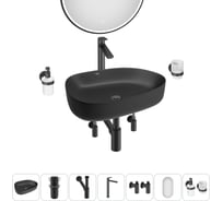 Набор Wellsee 7 в 1 Belle Spa 3.0 накладная раковина 55x40 см 20218529R