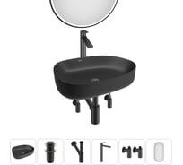 Набор Wellsee 6 в 1 Belle Spa 3.0 накладная раковина 55x40 см 20218526R