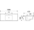 Врезная раковина WeltWasser WW DEILBACH 7505 - 100 1000х470х180 10000004633 4