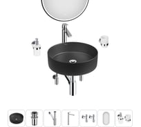 Набор Wellsee 7 в 1 Coax накладная раковина 40x40 см 20218258R