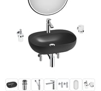 Набор Wellsee 7 в 1 Pro Line накладная/подвесная раковина 53x41 см 20218400R