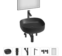 Набор Wellsee 6 в 1 Belle Spa 3.0 накладная раковина 45x45 см 20218512R