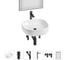 Набор Wellsee 6 в 1 Belle Spa 3.0 накладная раковина 45x45 см 20218504R 1