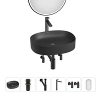 Набор Wellsee 6 в 1 Belle Spa 2.0 накладная раковина 55x45 см 20218442R