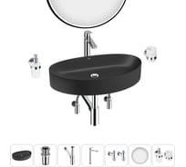 Набор Wellsee 7 в 1 Belle Spa 2.0 накладная раковина 65x40 см 20218472R