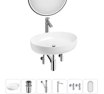 Набор Wellsee 6 в 1 Belle Spa 3.0 накладная раковина 55x41 см 20218489R