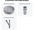 Набор Wellsee 3 в 1 Coax накладная раковина 30x30 см 20213996R 10