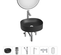 Набор Wellsee 6 в 1 Belle Spa 2.0 накладная раковина 45x42 см 20218427R