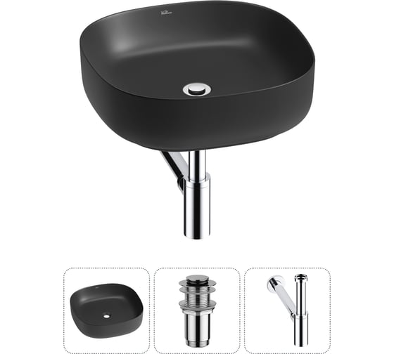 Набор Wellsee 3 в 1 Belle Spa 3.0 накладная раковина 45x45 см 20212708R