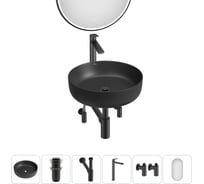 Набор Wellsee 6 в 1 Belle Spa 3.0 накладная раковина 45x45 см 20218484R