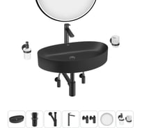 Набор Wellsee 7 в 1 Belle Spa 2.0 накладная раковина 65x40 см 20218473R