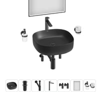 Набор Wellsee 7 в 1 Belle Spa 3.0 накладная раковина 45x45 см 20218515R
