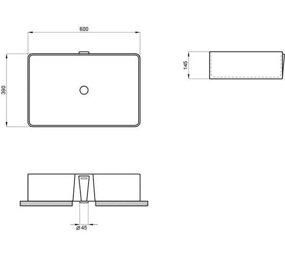 Накладная раковина Lavinia Boho Bathroom Sink 60х39 см, глянцевая белая 33311104