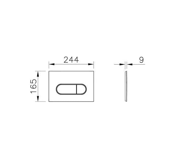 Комплект VITRA: инсталляция Core 732-5800-01 и панель смыва Root R 740-2211 черный матовый, 3/6 л, глубина установки 12 см 800-1874