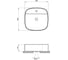 Накладная раковина Lavinia Boho Bathroom Sink 44х44 см, с отверстием под смеситель, 33311120 4