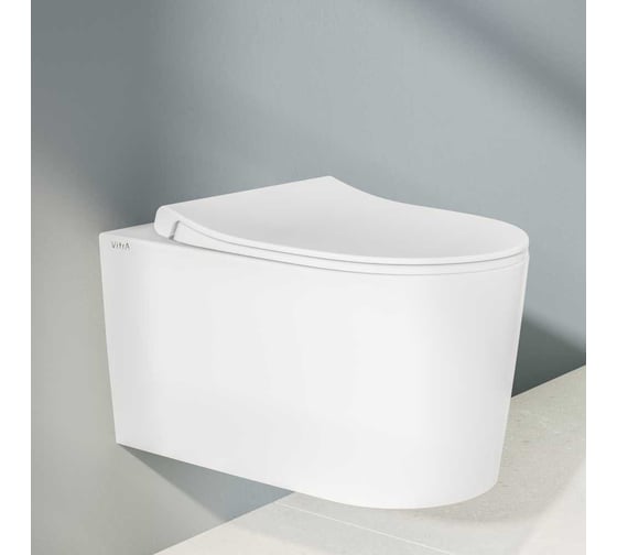 Подвесной безободковый унитаз VITRA Nest Qflush 7870B403-0075