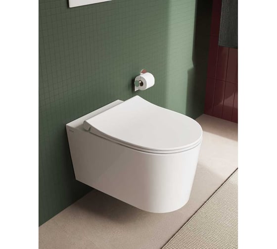 Подвесной безободковый унитаз VITRA Nest Qflush 7870B403-0075