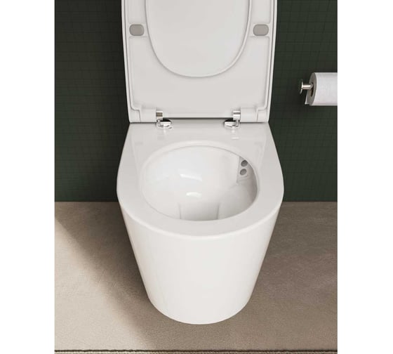 Подвесной безободковый унитаз VITRA Nest Qflush 7870B403-0075