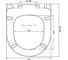 Комплект: безободковый подвесной унитаз VITRA Mia Round, кнопка хром 9873B003-7201 15