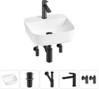 Набор Wellsee 5 в 1 Preen накладная раковина 40x40 см 20214300R