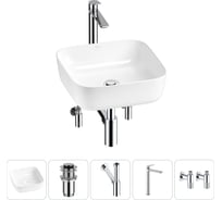 Набор Wellsee 5 в 1 Preen накладная раковина 39x39 см 20214187R