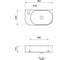 Настенная или накладная раковина Lavinia Boho Bathroom Sink, рукомойник 40х22 см, с отверстием 33311050 6