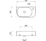Настенная или накладная раковина Lavinia Boho Bathroom Sink, рукомойник 40х22 см, с отверстием 33311047 6