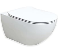 Унитаз подв. безободковый Hatria CENTRICA слив Vortex без сиденья, цвет белый матовый 25 A0Y9DE25